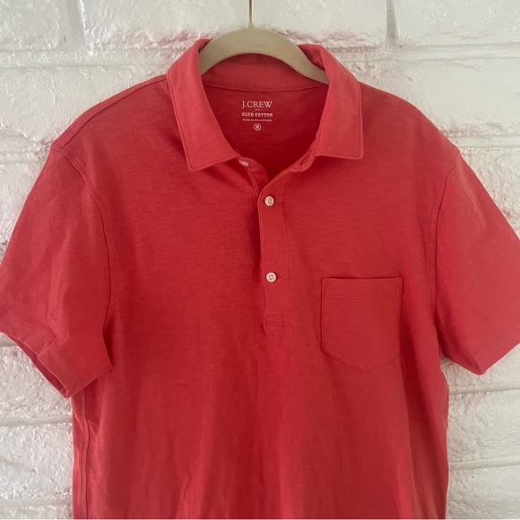 J. Crew Slub Cotton Pocket Polo Shirt Sz M - Picture 7 of 7